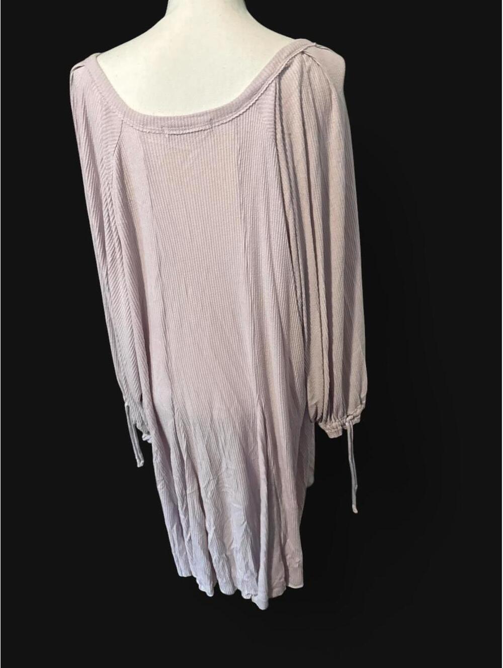 We The Free by Free People Cottagecore Lavender Henley Tunic Top / Dress XL - Picture 4 of 6